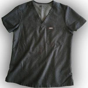 Figs Graphite Women’s Scrub Top Size Small